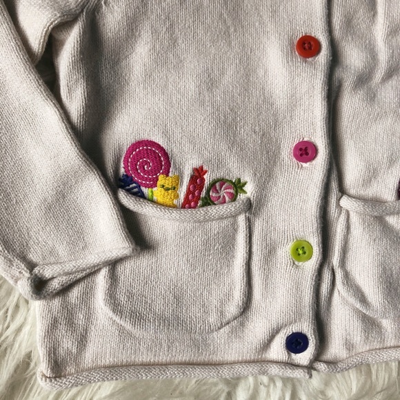 ✨HOST PICK✨🍬Cream Sweater with Candy Pockets🍬 - Picture 2 of 4